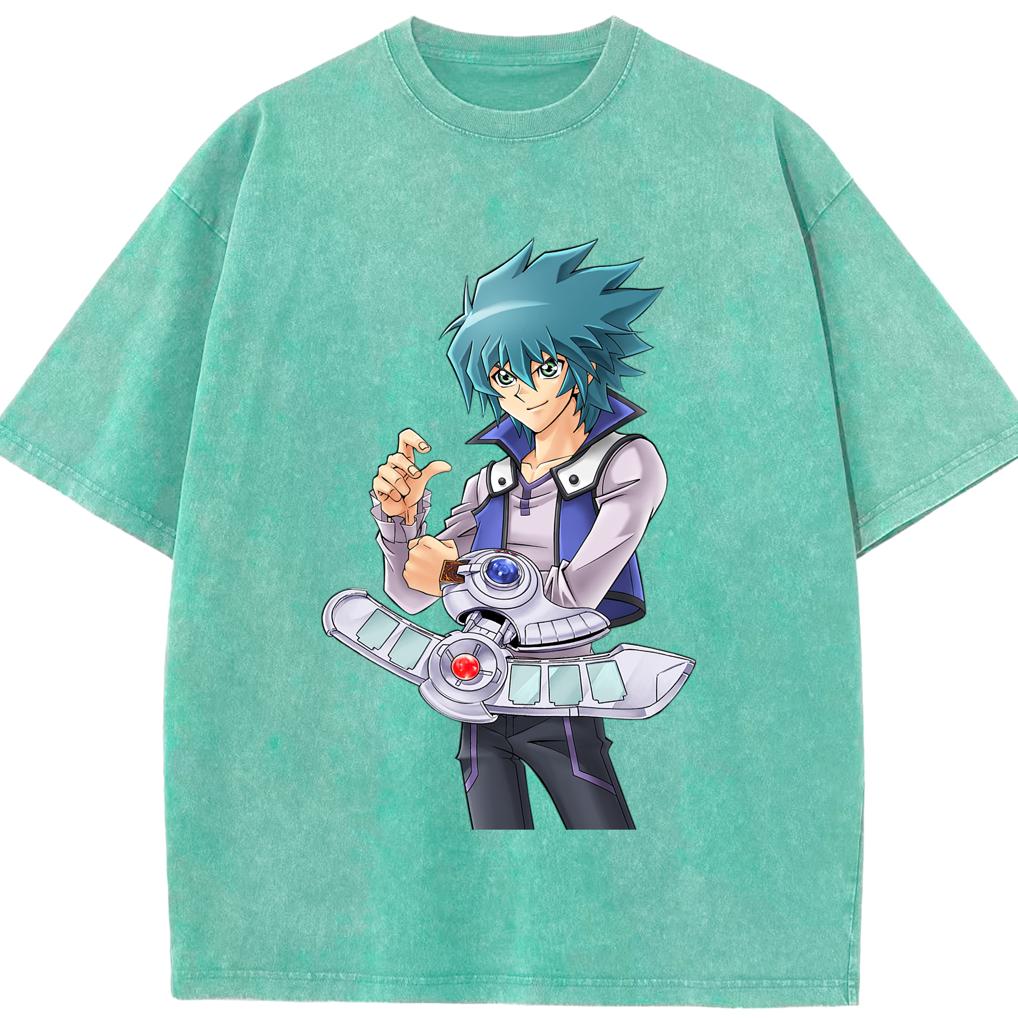 （画像用） 遊☆戯☆王 Yu-Gi-Oh! 綿100% ヴィンテージ風 半袖Tシャツ（フロントプリント）